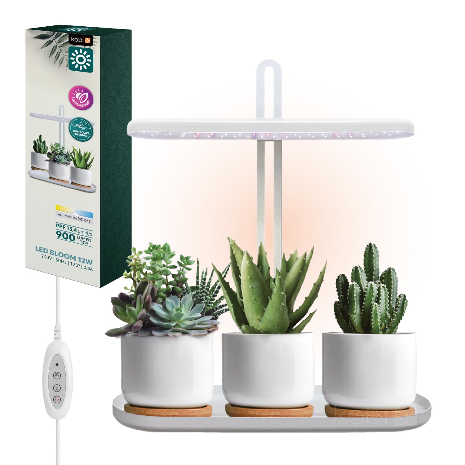 Plant grow light LED BLOOM 12W 4500K Kobi Design