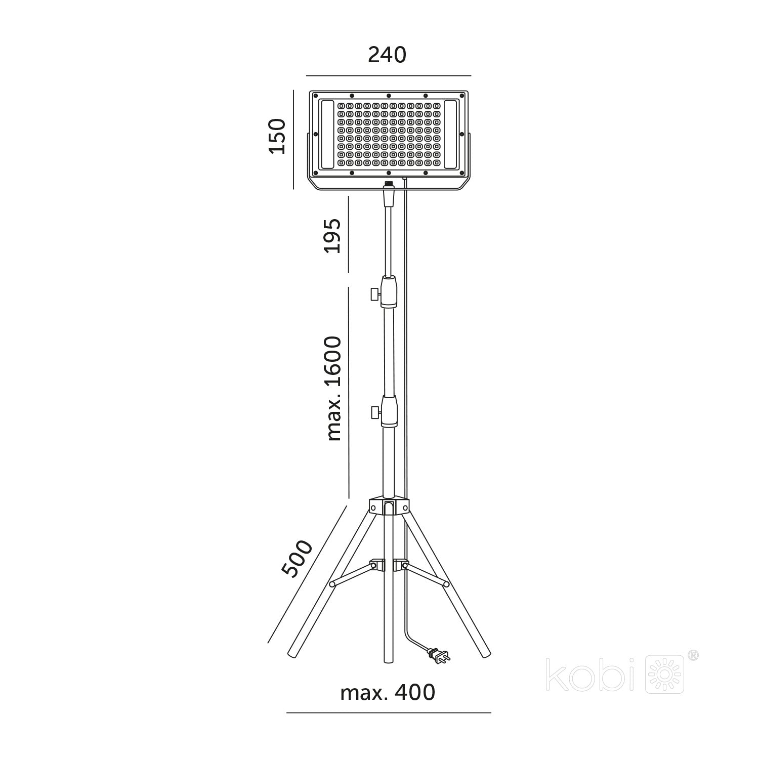 LED grow lamp LED FIRON 45W Kobi Design