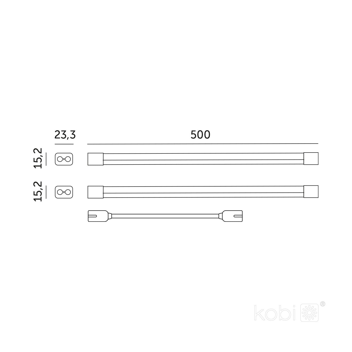 LED grow lamp LED GROWLY 2x8,5W Kobi Design