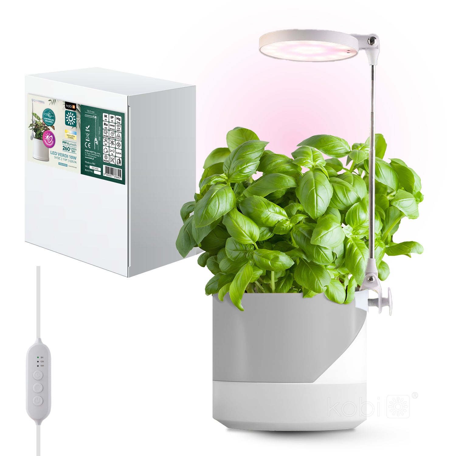 Plant grow light LED VERDI 10W 3200K Kobi Design
