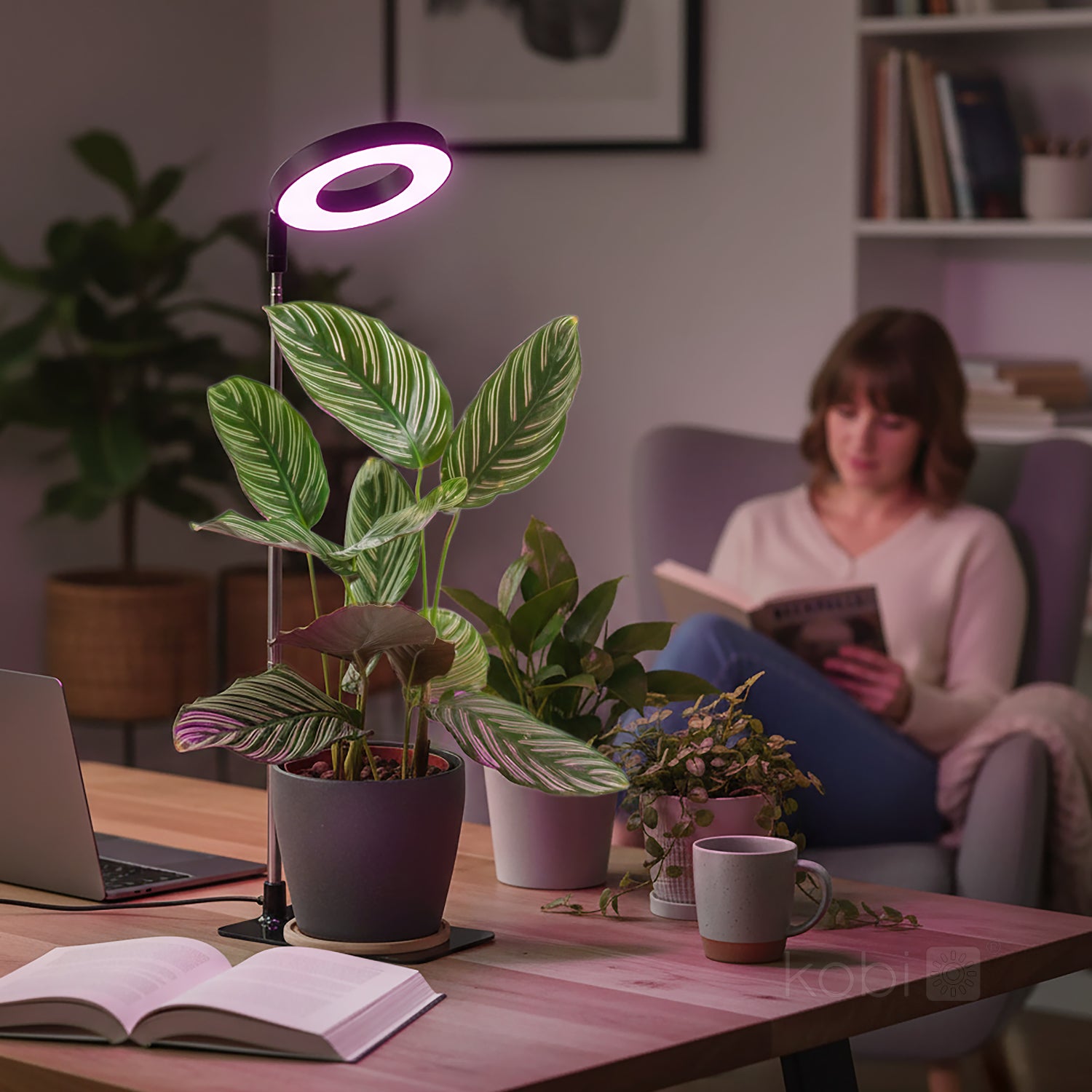 Plant grow light LED VERDI V2 5W 1300K black Kobi Design