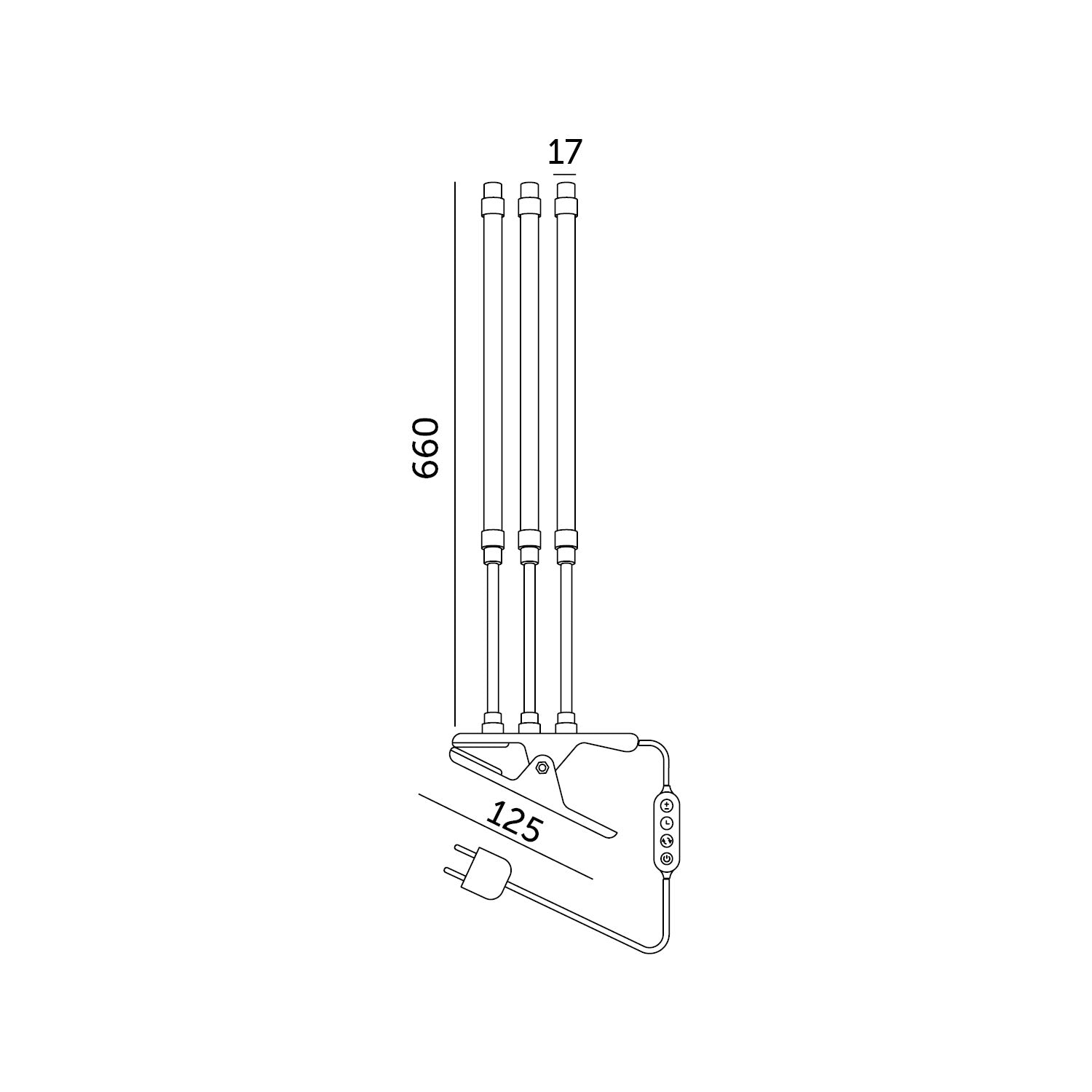 LED grow lamp LED VITARO 3 CLIP 10W Kobi Design
