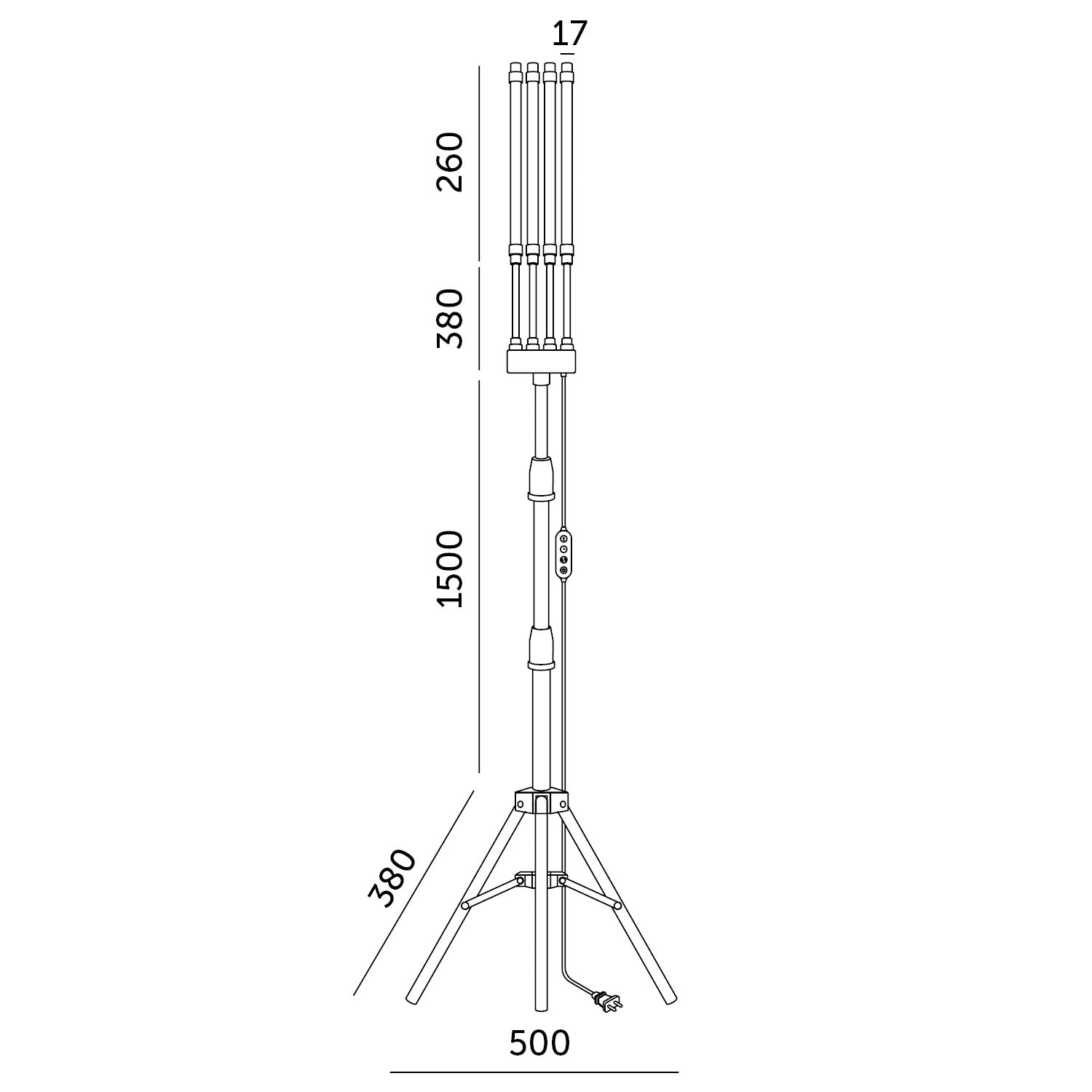 LED grow lamp LED VITARO 4 ST 30W Kobi Design
