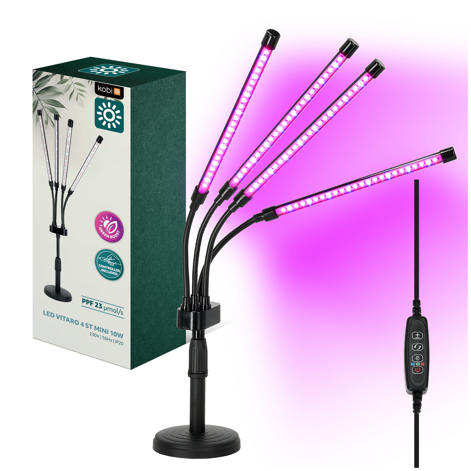 LED grow lamp LED VITARO 4 ST MINI 10W Kobi Design
