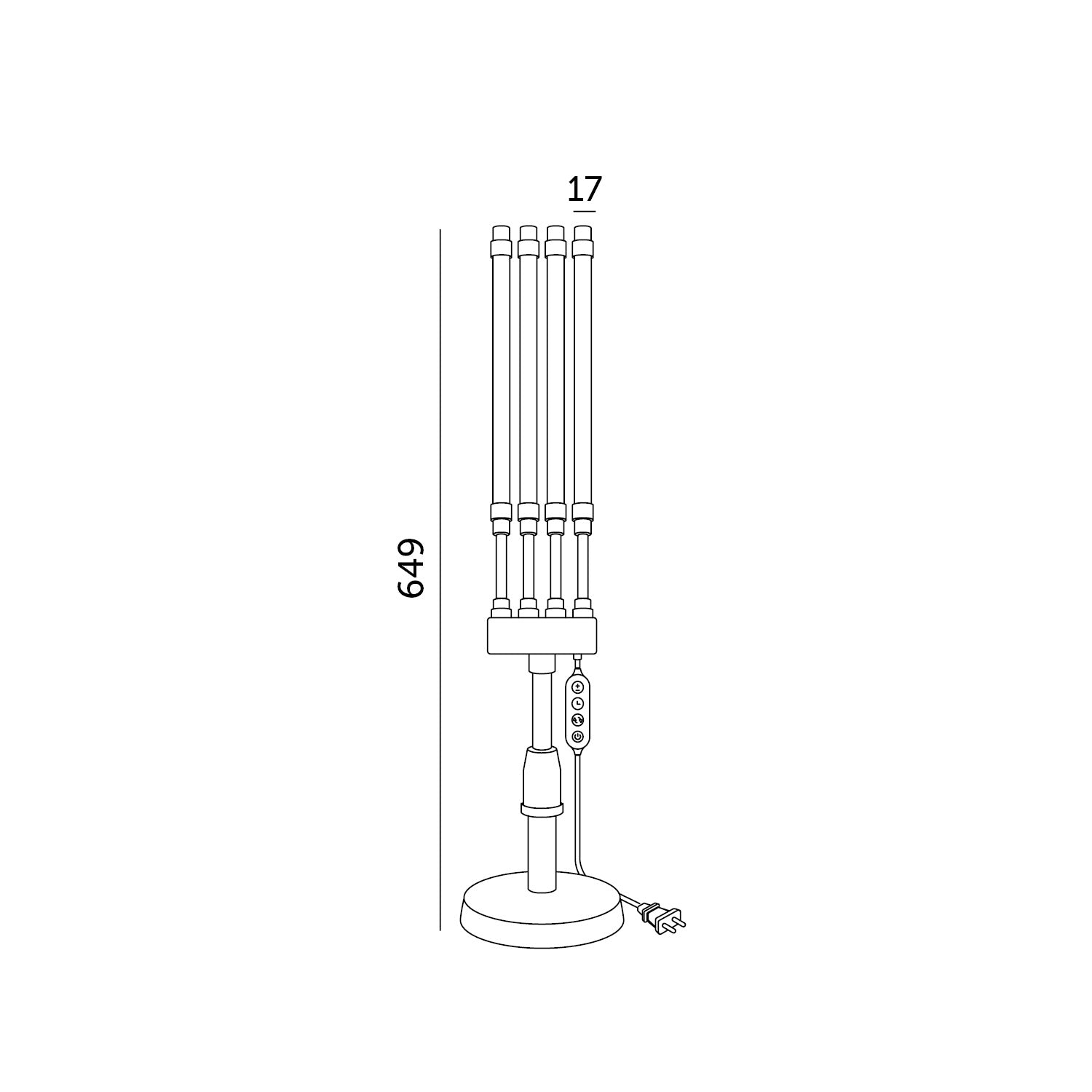 LED grow lamp LED VITARO 4 ST MINI 10W Kobi Design