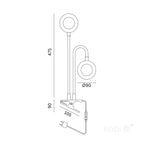 LED grow lamp LED VITARO RING 2 CLIP 8W Kobi Design
