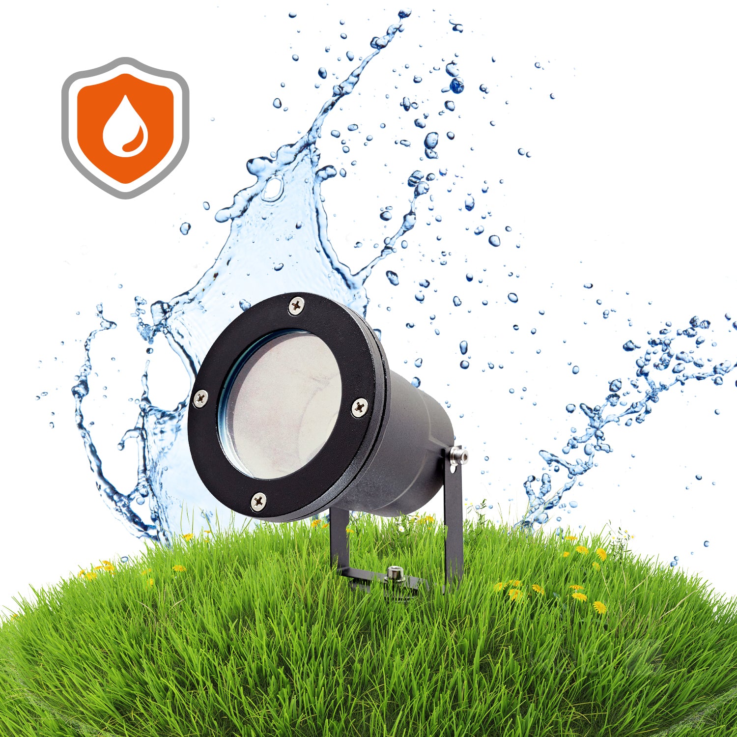 Garden lamp BLAKE 2 1xGU10 IP65 black Kobi
