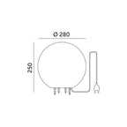 Garden lamp GARDEN BALL M 1xE27 IP65 Kobi