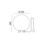 Garden lamp GARDEN BALL S 1xE27 IP65 Kobi