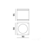 Garden lamp QUERK 1 1xGU10 IP54 black LED2B