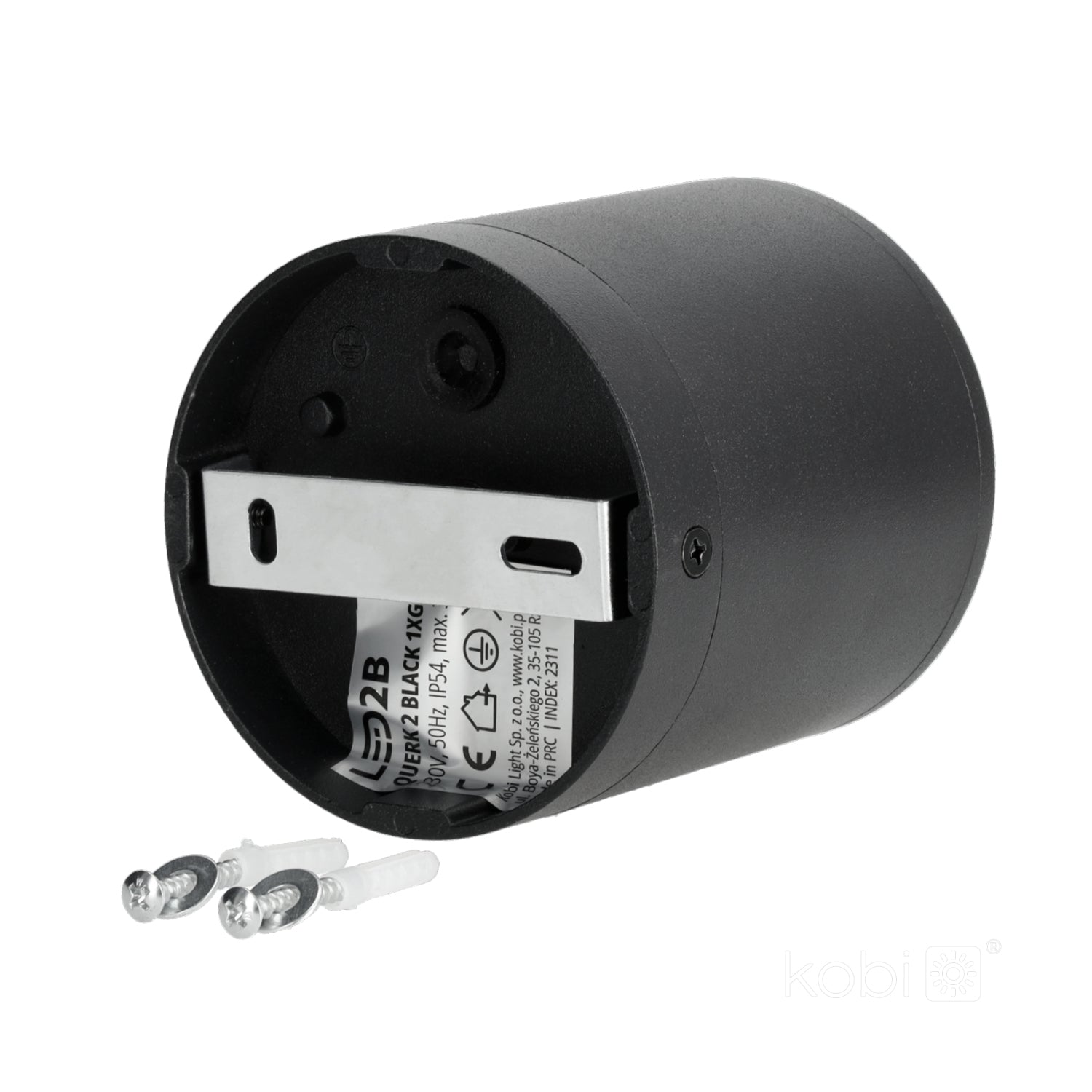 Garden lamp QUERK 2 1xGU10 IP54 black LED2B