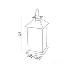 Solar garden lamp LED CANDELIO 2700K white LED2B