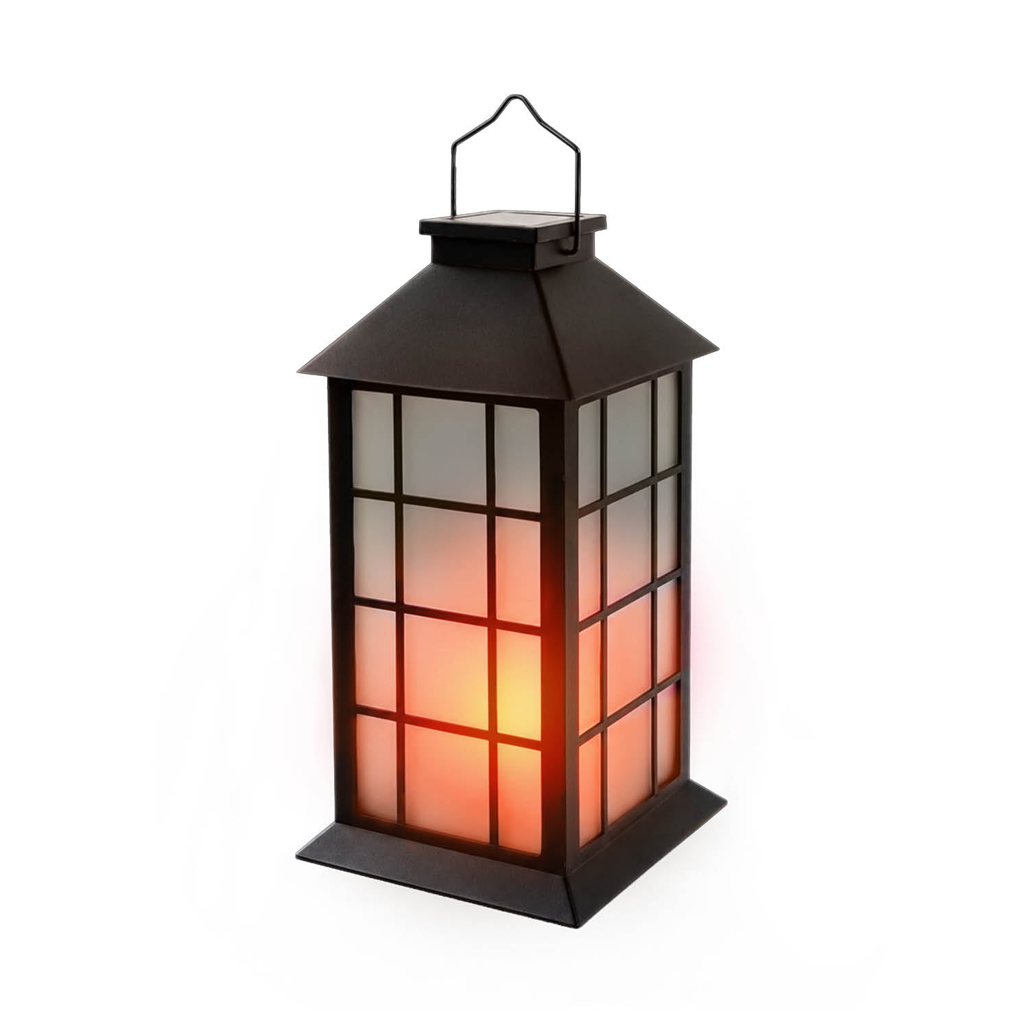 Solar garden lamp LED CANDELIO MILKY 1600K IP44 black LED2B