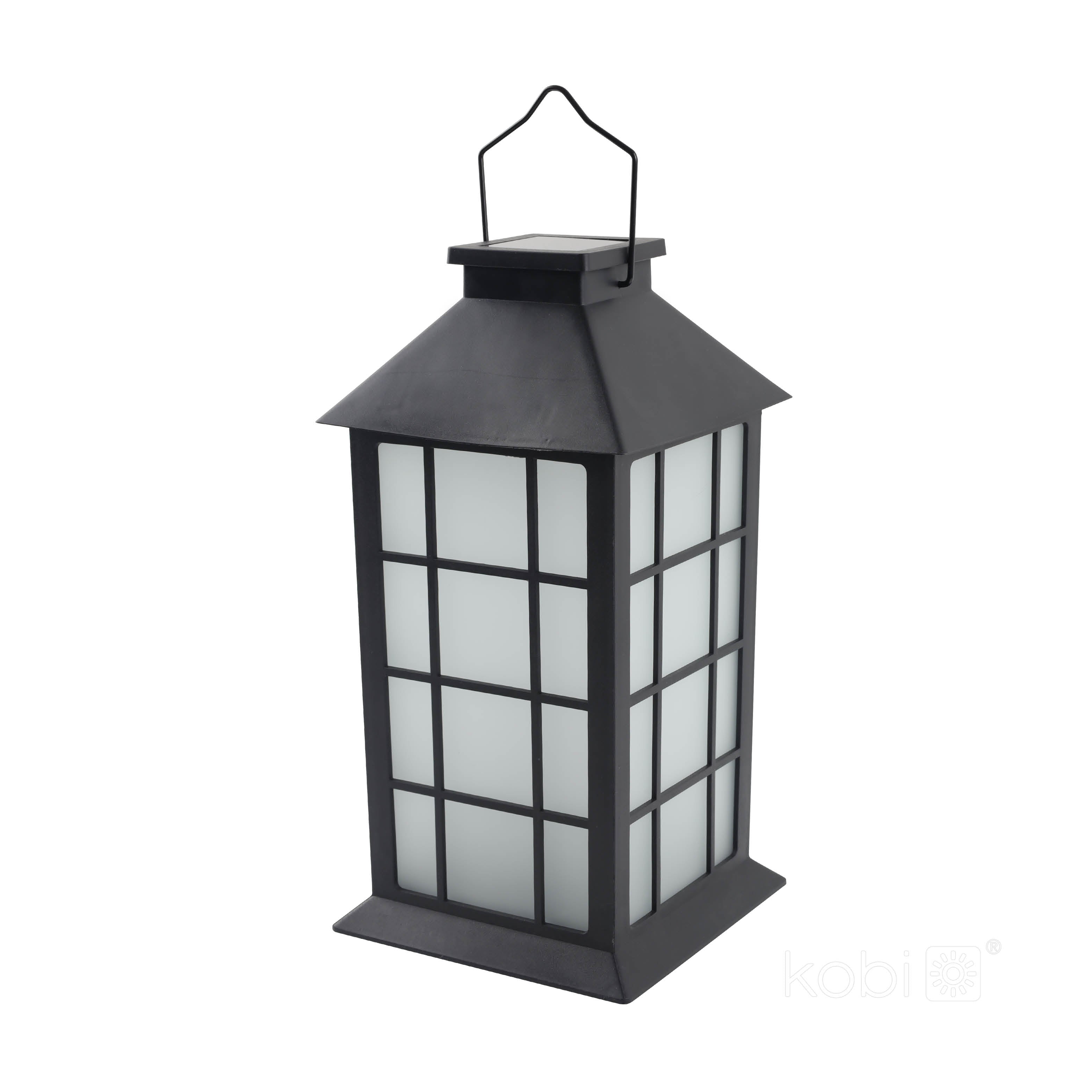 Solar garden lamp LED CANDELIO MILKY 1600K IP44 black LED2B