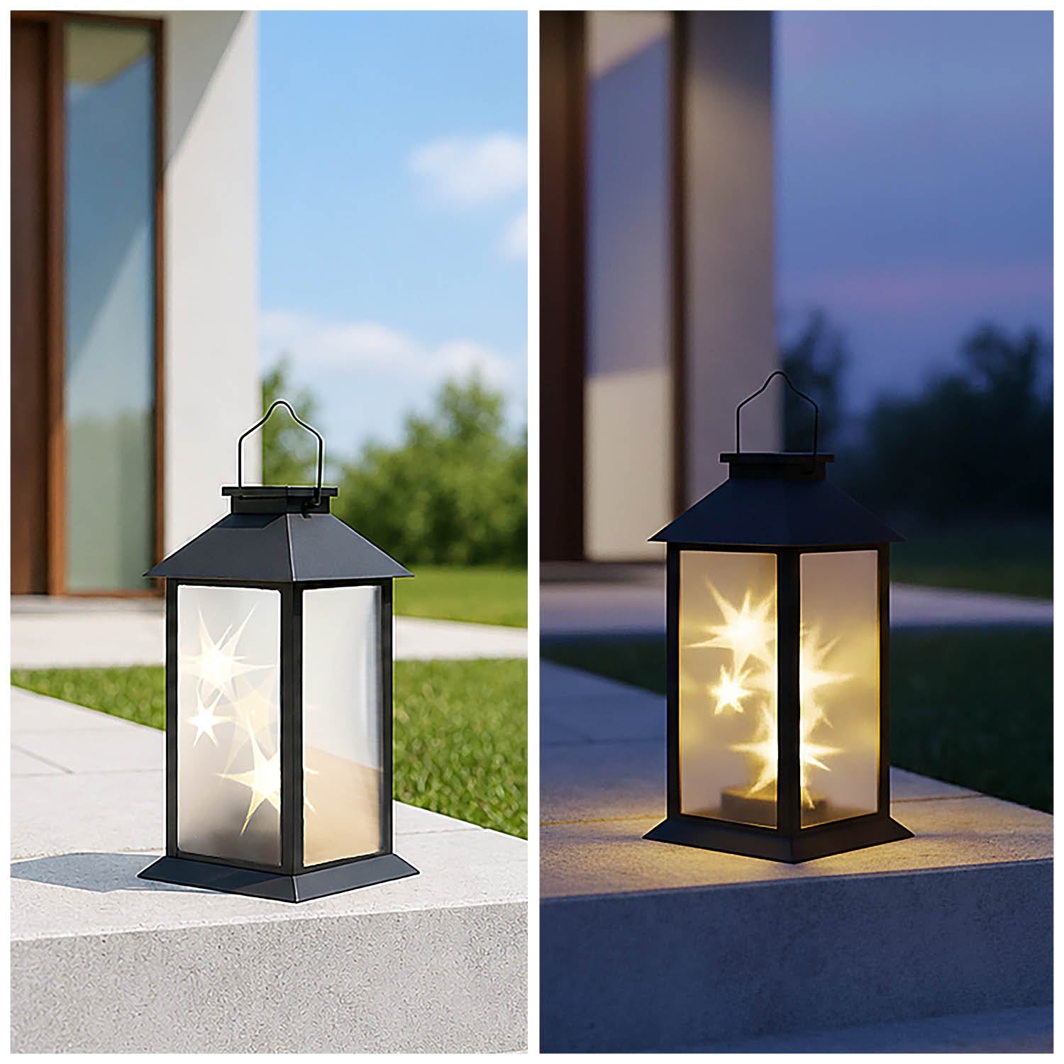 Solar garden lamp LED CANDELIO STAR 2700K IP44 black LED2B