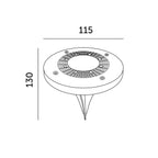 Solar garden lamp LED CLAVO G2 4000K IP44 4-pak LED2B