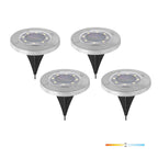 Solar garden lamp LED CLAVO G2 4000K IP44 4-pak LED2B