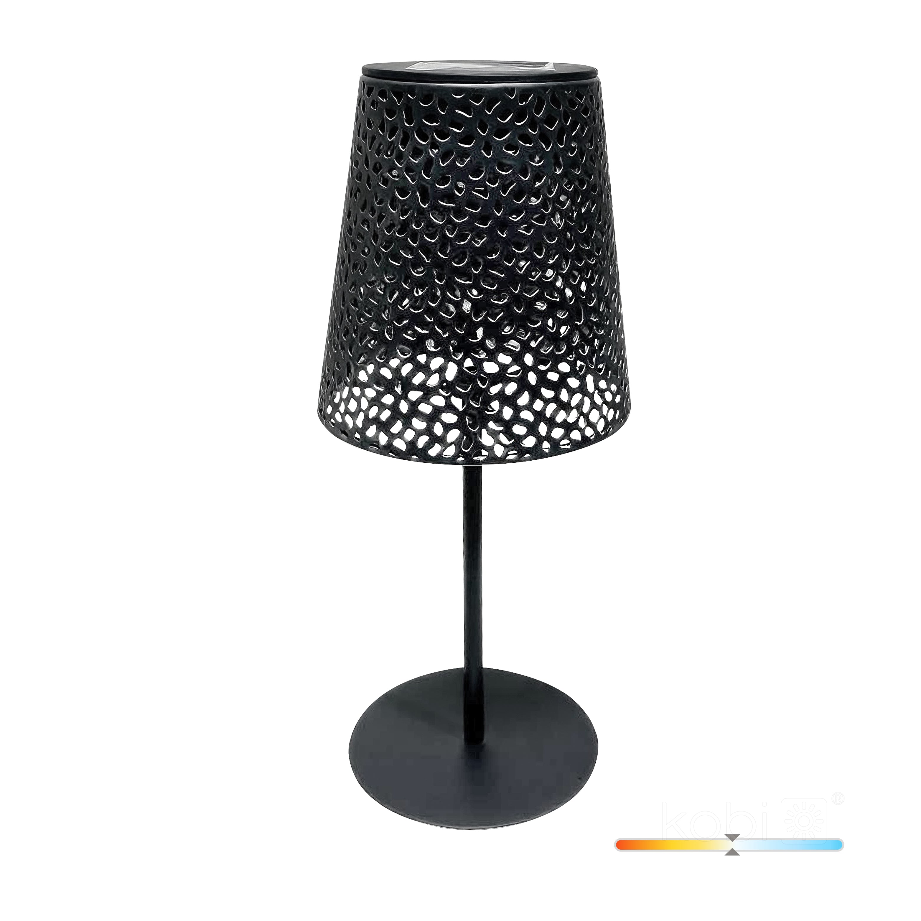 Solar garden lamp LED LUVETRA 4000K IP44 black LED2B