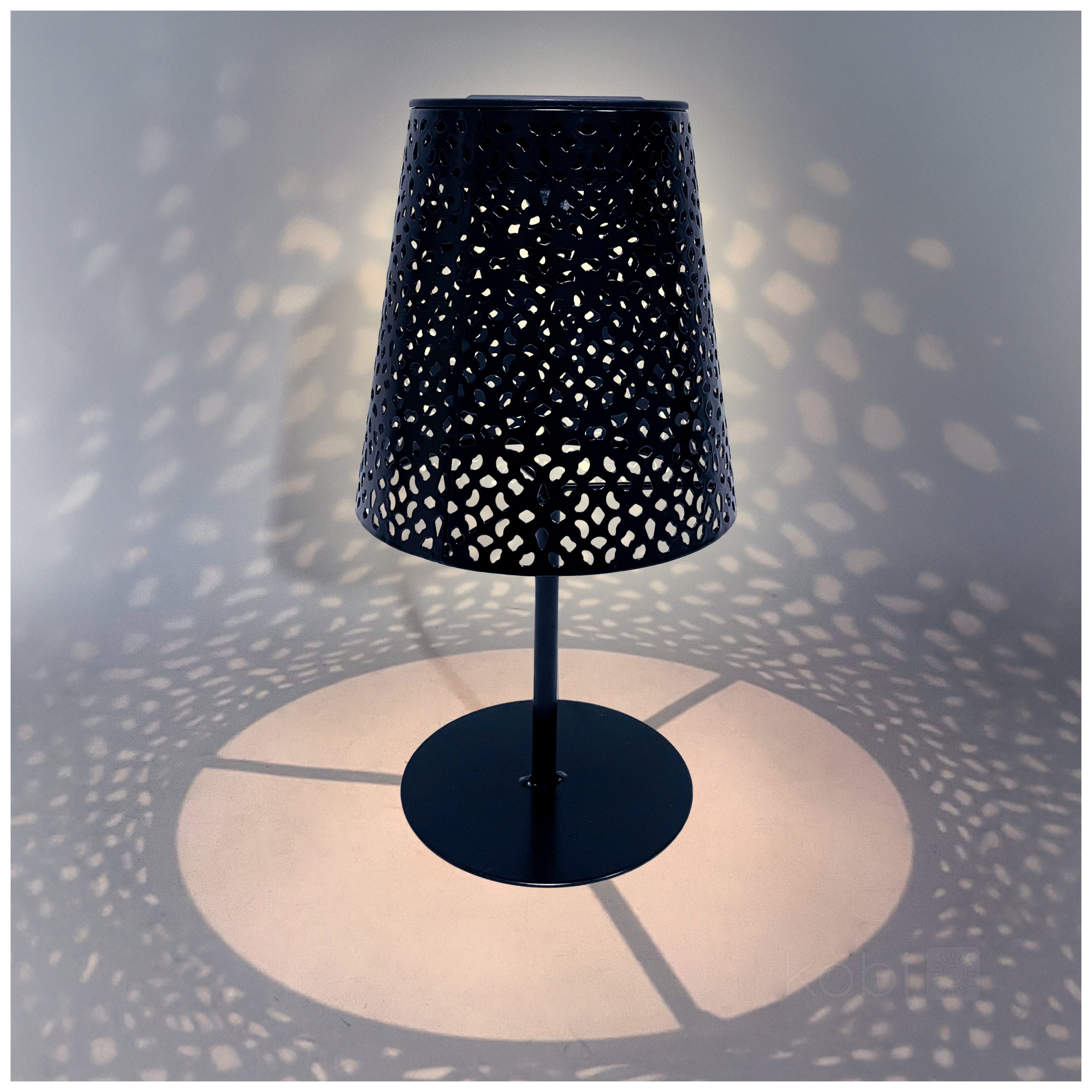 Solar garden lamp LED LUVETRA 4000K IP44 black LED2B