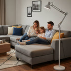 Floor lamp AURIQ ST 1xE27 white LED2B