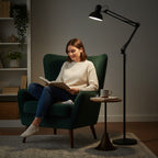 Floor lamp AURIQ ST 1xE27 black LED2B
