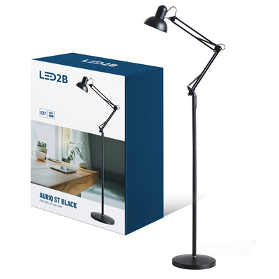 Floor lamp AURIQ ST 1xE27 black LED2B