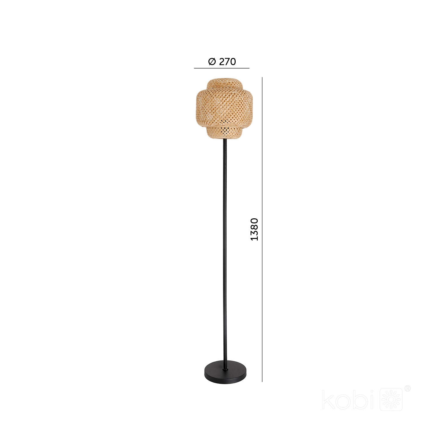 Floor lamp BOHO BONN ST 1xE27 Kobi Design