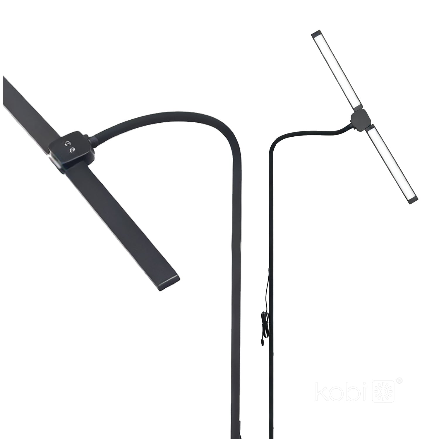Floor lamp TEILO 2 14W 3CCT black LED2B