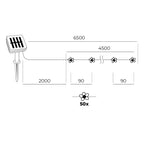 Solar lamp SOLAR 50 LED LUME RGB LED2B