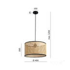 Ceiling lamp BOHO RENNI B 1xE27 Kobi Design