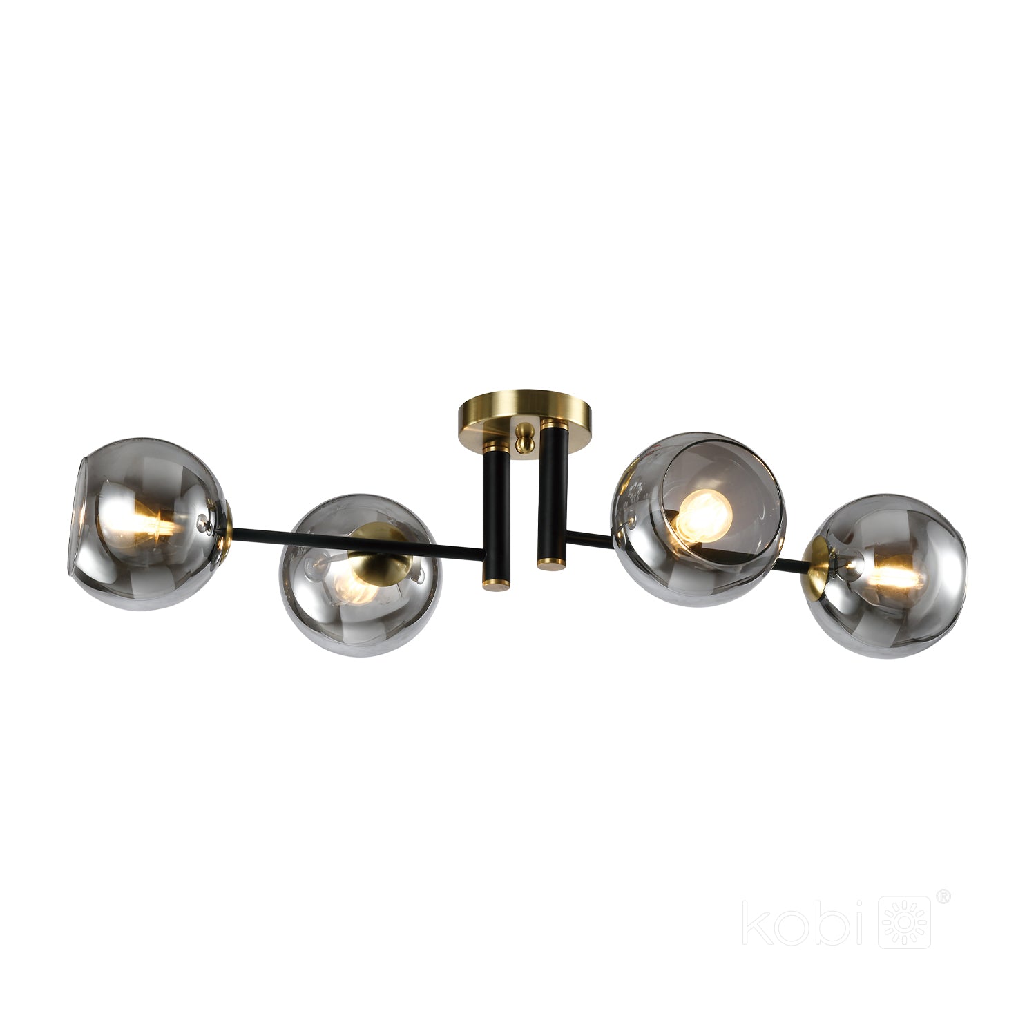 Ceiling lamp GLOBE ELEGANCE SMOKE S4 4xE14 Kobi Design