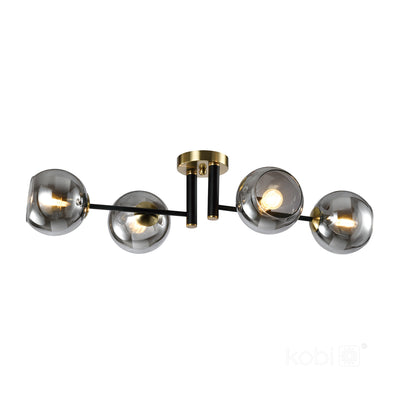 Ceiling lamp GLOBE ELEGANCE SMOKE S4 4xE14 Kobi Design