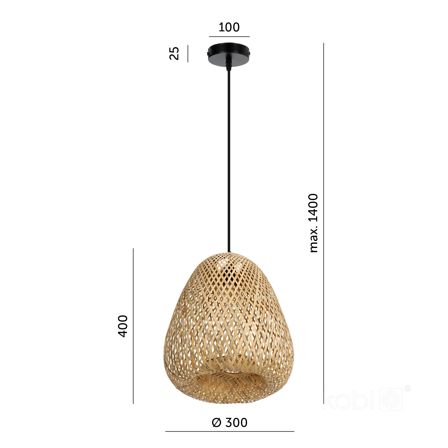 Hanging lamp BOHO BEIRUT 1xE27 Kobi Design