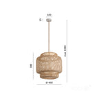 Hanging lamp BOHO BONN RW 1xE27 Kobi Design