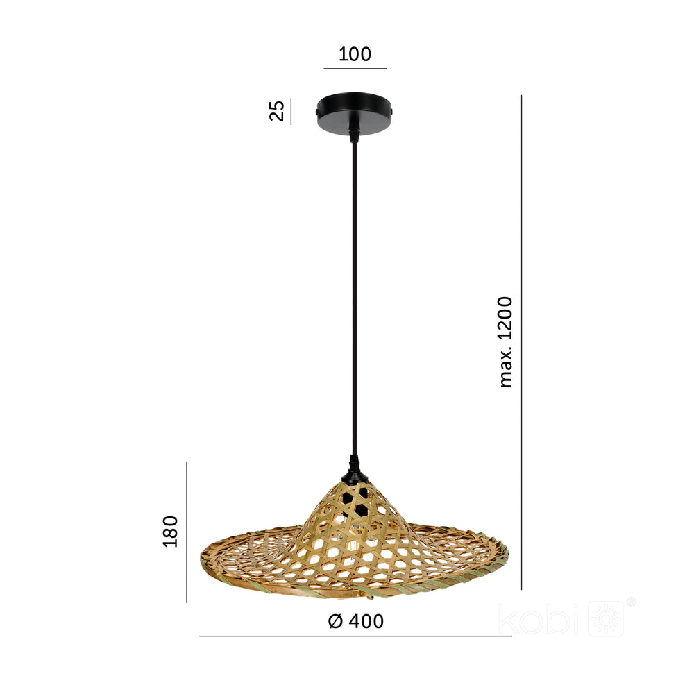Hanging lamp BOHO BRAGA 1xE27 Kobi Design