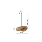 Hanging lamp BOHO BRUGIA L RW 1xE27 Kobi Design