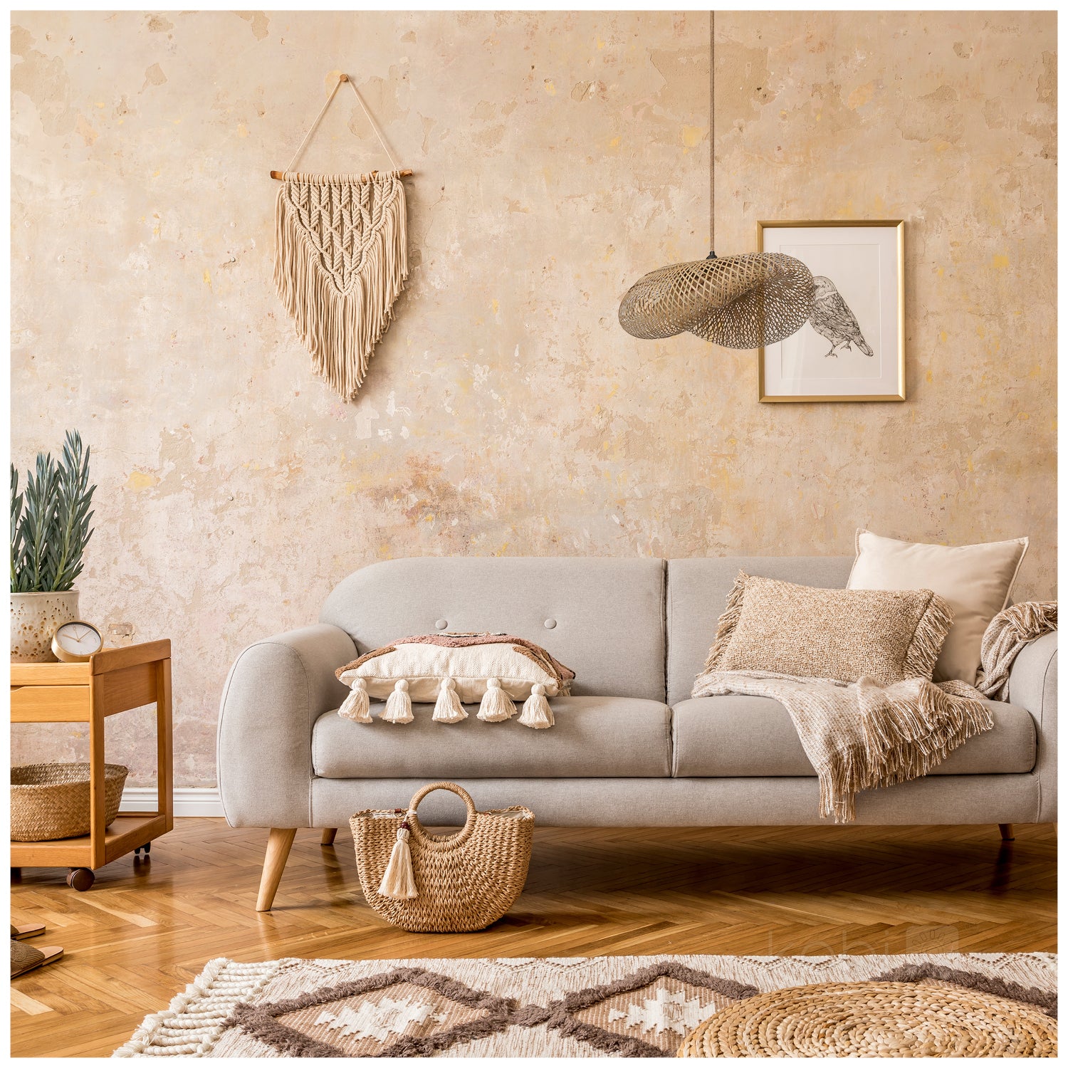 Hanging lamp BOHO BRUGIA L RW 1xE27 Kobi Design