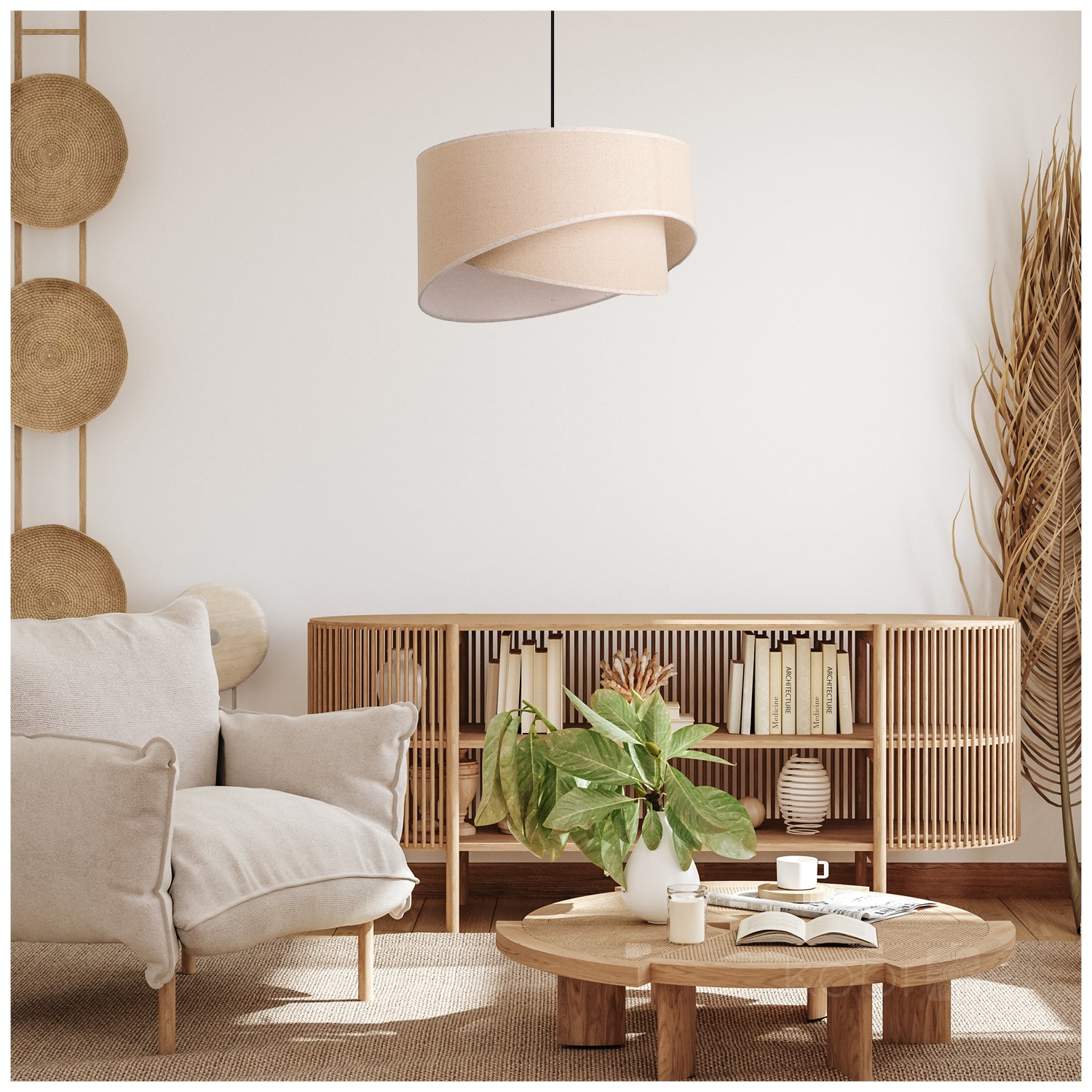 Ceiling lamp BOHO FLOXEN SLANT 1xE27 Kobi Design