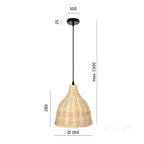 Hanging lamp BOHO RENNES 1xE27 Kobi Design