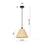 Hanging lamp BOHO RONDA 1xE27 Kobi Design