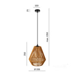 Hanging lamp BOHO SIBU 1xE27 Kobi Design
