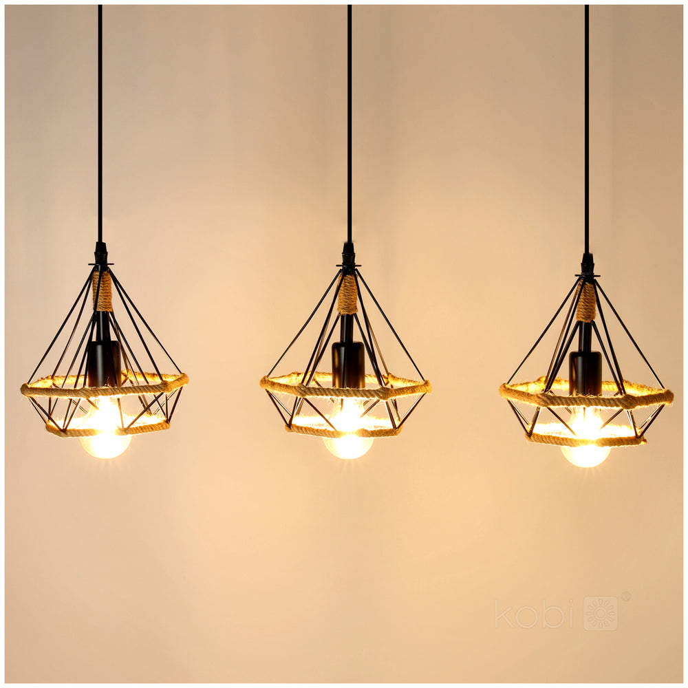Hanging lamp BOHO SIENA 3xE27 Kobi Design