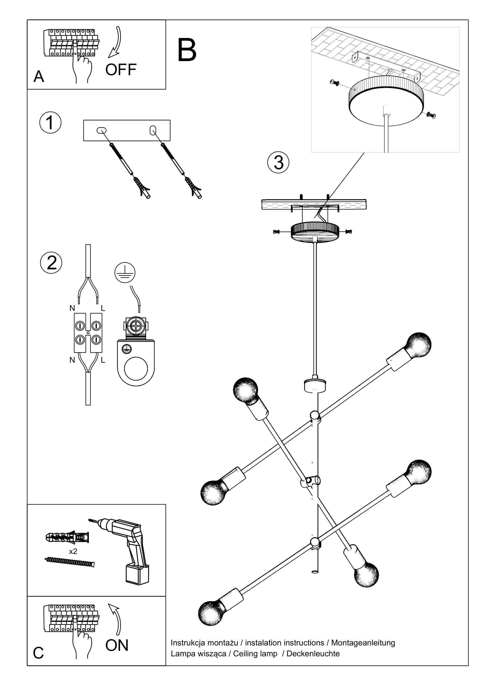Hanging lamp CONCEPT 6
