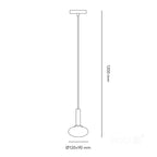 Hanging lamp ELIPSE ELEGANCE S 1xG9 Kobi Design