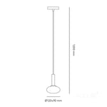 Hanging lamp ELIPSE ELEGANCE S 1xG9 Kobi Design