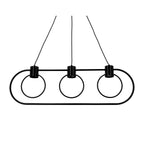 FREDO CIRCLE 3 black pendant lamp