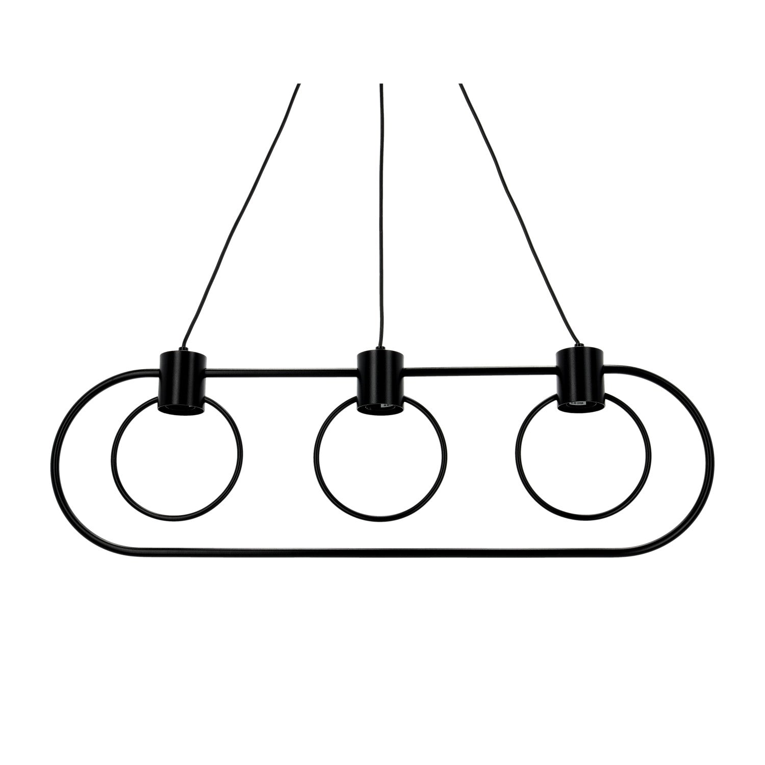 FREDO CIRCLE 3 black pendant lamp