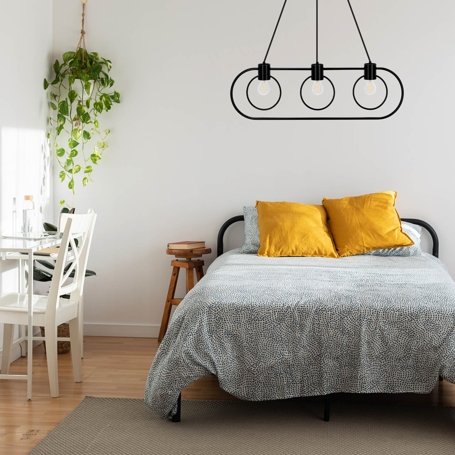 FREDO CIRCLE 3 black pendant lamp