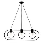 FREDO CIRCLE 3 black pendant lamp
