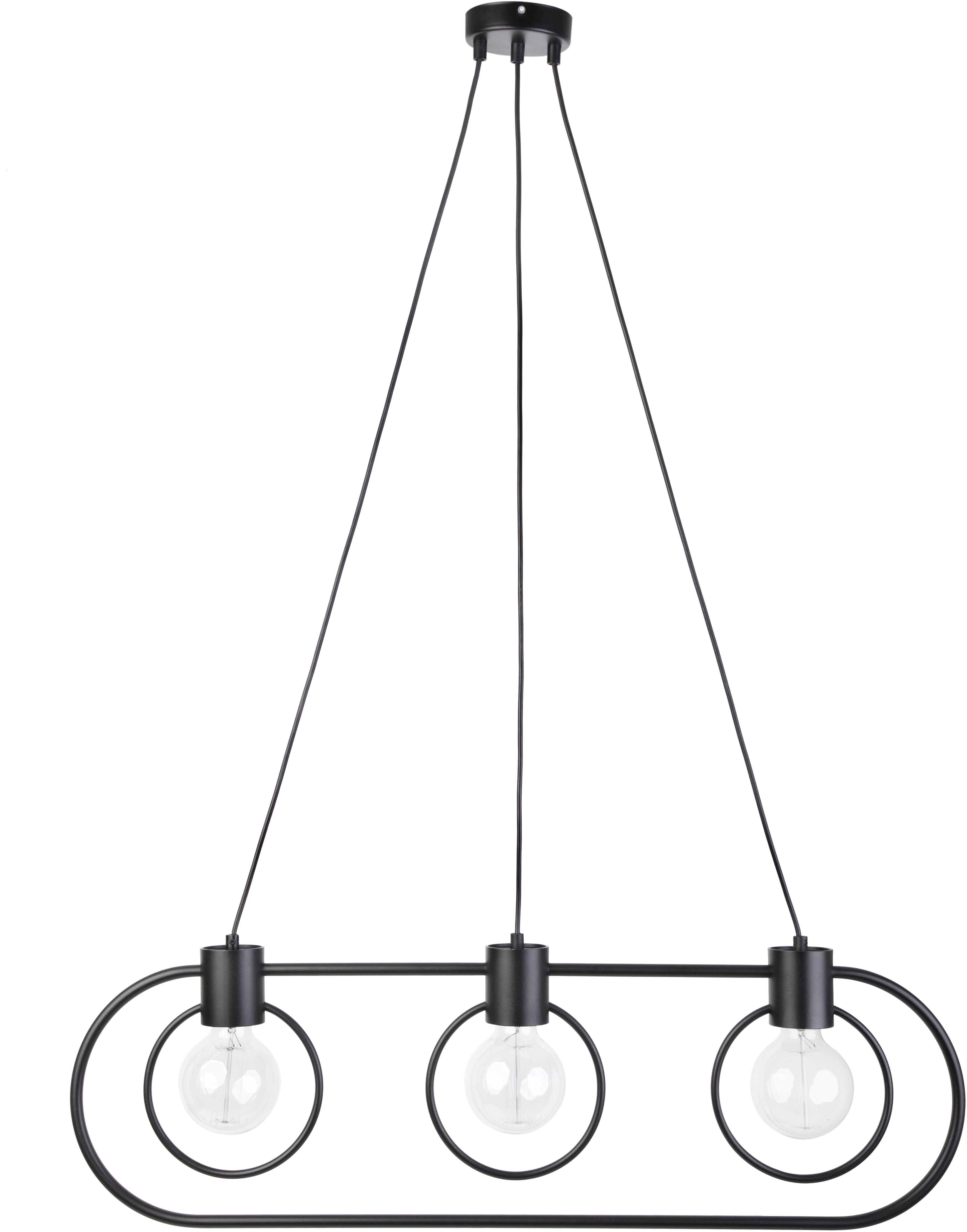 FREDO CIRCLE 3 black pendant lamp